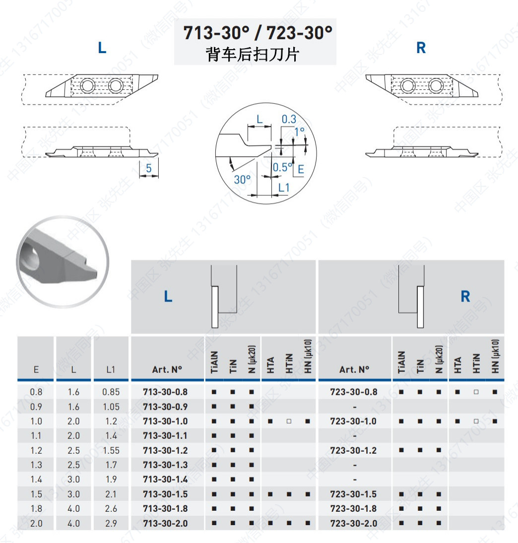 713/723/S/VX  背车后扫刀片