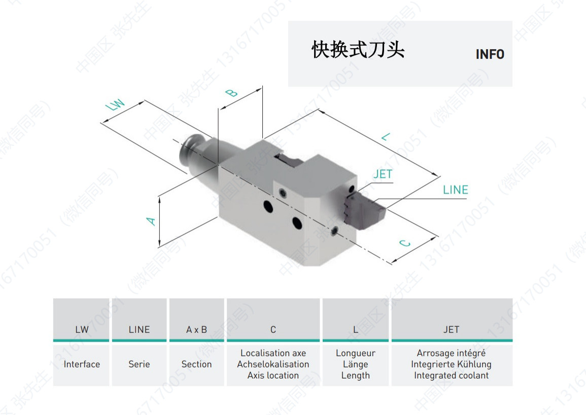 LW-730/740/750/760/770/780-JET 刀头